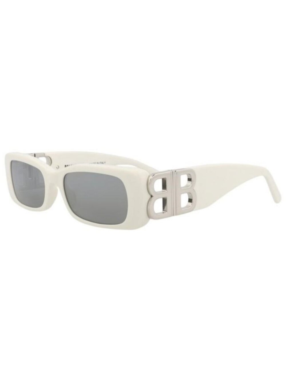 New Balenciaga Womens Square/Rectangle White Silver Silver Fashion Designer Sung